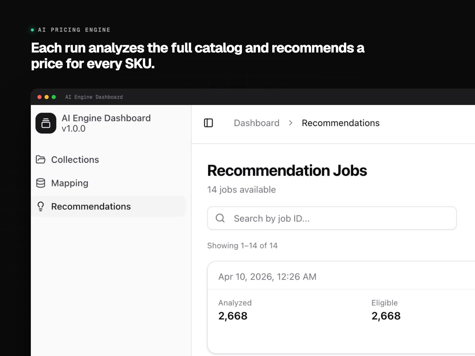AI-Powered Competitor Pricing & Market Analysis Engine – secondary view