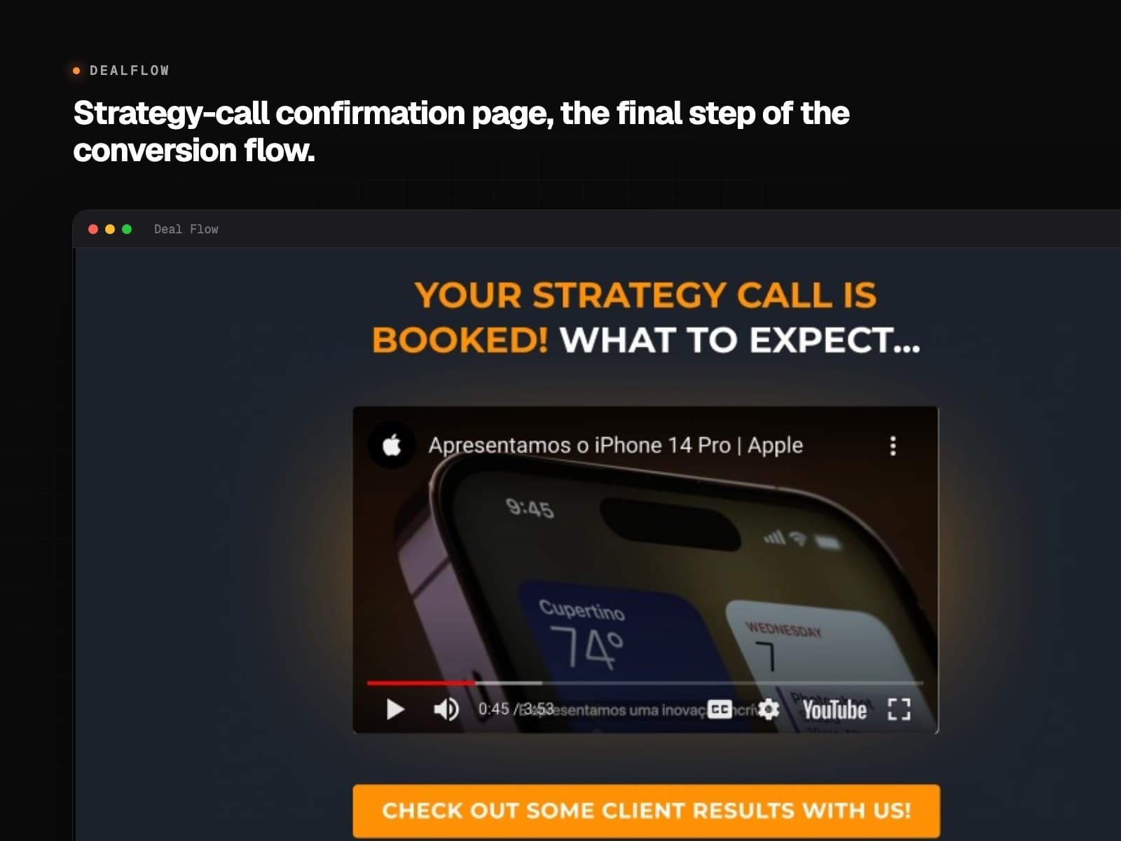 Dealflow – Webflow Rebuild & Lead Conversion Optimization – secondary view