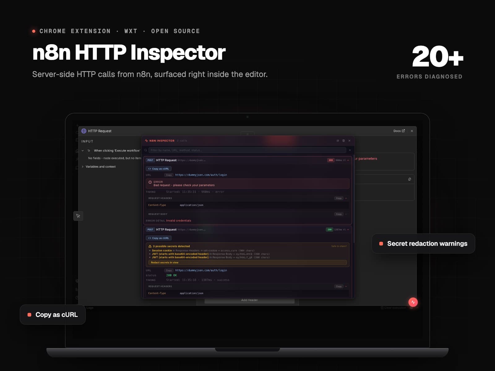 n8n HTTP Inspector – Chrome Extension for Debugging n8n API Calls