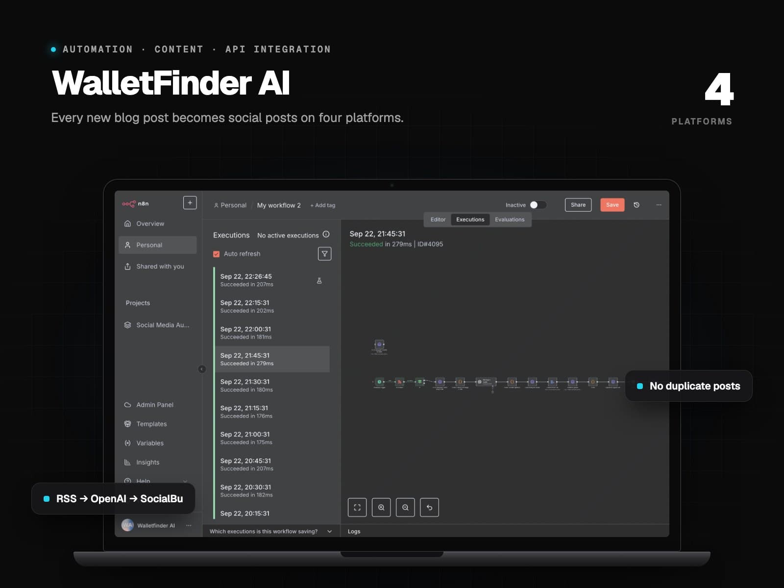 WalletFinder AI – Automated Social Media Content Pipeline
